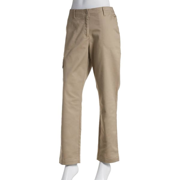 Womens da-sh Heavyweight Solid Twill Pant w/Cargo Pocket - image 