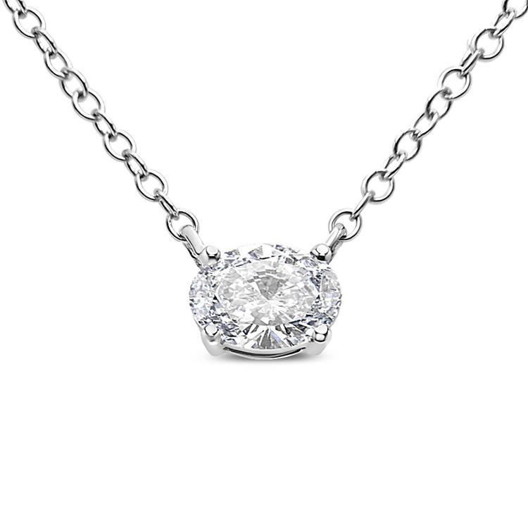 Haus of Brilliance 1/2ctw. Lab Grown Diamond East West Pendant