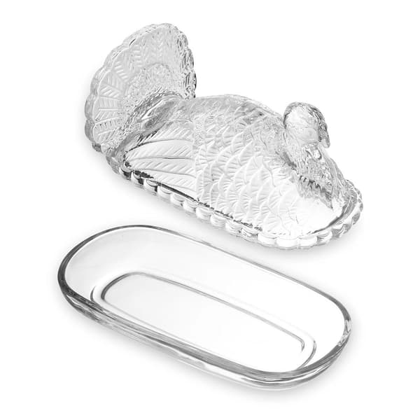 Godinger Harvest Turkey Covered Butter Dish