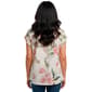 Womens Cocomo Short Sleeve Floral Eyelet Blouse - image 2