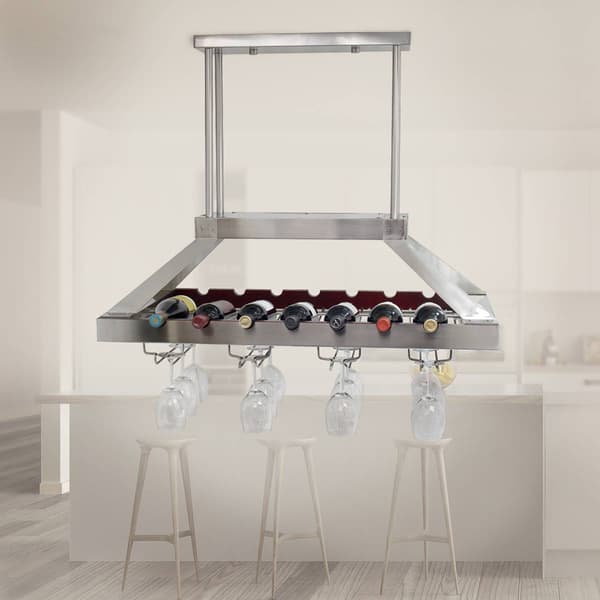 Elegant Designs 2 Light LED Overhead Wine Rack
