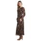 Womens Sandra Darren Long Sleeve Tie Waist Plaid Mesh Dress - image 4