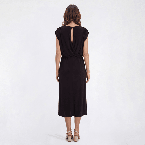 Womens MSK Dolman Sleeve Solid Hardware Trim Maxi Dress