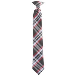 Boys Bill Blass Clip On Tie - Black/Red