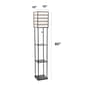 Lalia Home 1 Light Metal Etagere Floor Lamp w/Shelves & Shade - image 4
