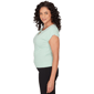 Womens Emaline Verde Grove I Cap Sleeve Keyhole Neck Blouse - image 4
