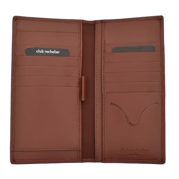 Womens Club Rochelier Leather RFID Chequebook Wallet