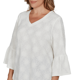 Plus Size Ruby Rd. Romance On The Ranch Medallion Floral Blouse