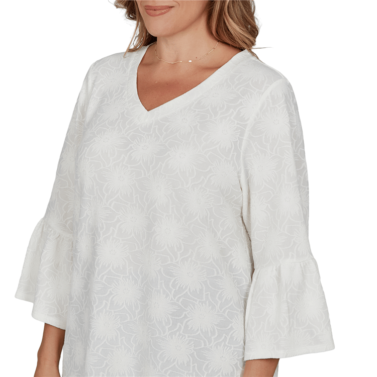 Plus Size Ruby Rd. Romance On The Ranch Medallion Floral Blouse