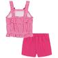 Girls &#40;4-6x&#41; Kids Headquarters&#174; 2pc. Check Tank & Knit Shorts Set - image 2
