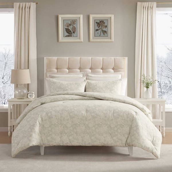 Laura Ashley Meredith Flannel Cotton Comforter Set