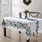 Threadmade Holly Berry Flourish Holiday Fabric Tablecloth - image 2