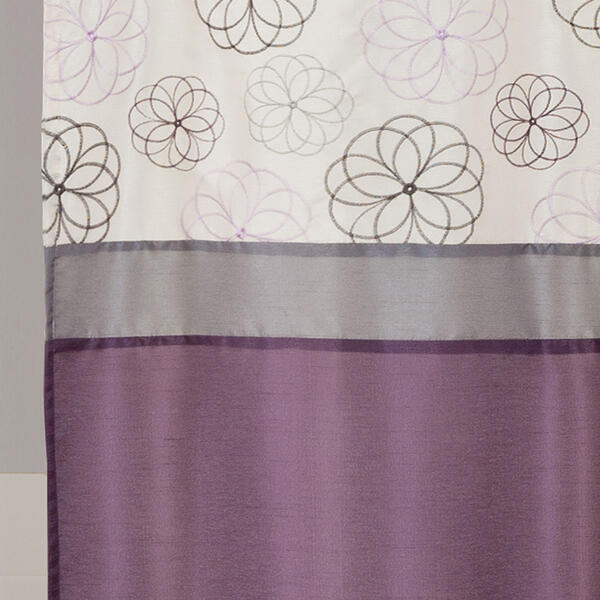Lush Décor® Covina Purple Shower Curtain