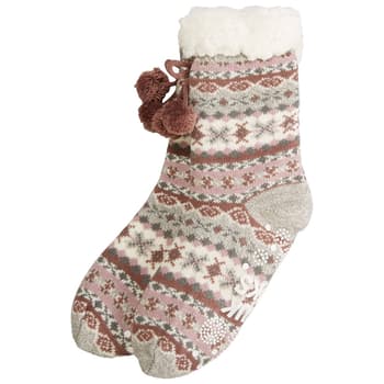 MUK LUKS Women's Slipper Socks with Tassels