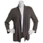 Womens Notations Long Sleeve Rib-Knit Button Shoulder Cardigan - image 1