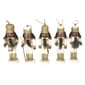 Santa''s Workshop 5pc. Black, White & Gold Glitter Nutcracker Set - image 1