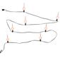 Kurt Adler 7-Light Silver Glitter Diamond Bubble Light Set - image 2