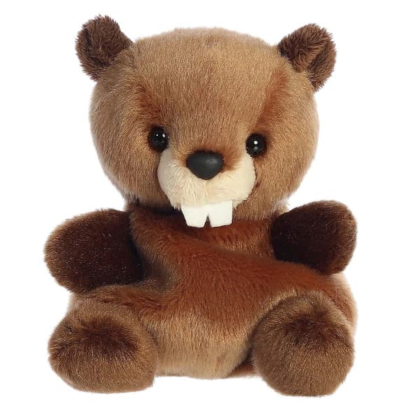 Palm Pals(tm) 4 in. Chewy Beaver(tm) Eco Friendly Plush Beanie