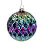 Northlight Seasonal 3.75in. Harlequin Glass Christmas Ornament - image 1