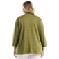 Plus Size Rafaella® 3/4 Sleeve Textured Knit Cardigan - image 2