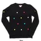 Girls &#40;7-16&#41; Pink Angel Heart Embroidered Sweater - image 3