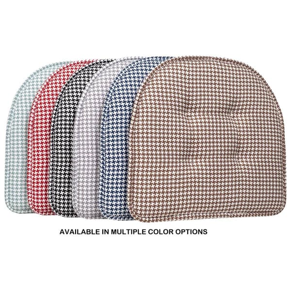 Sweet Home Collection Houndstooth Memory Foam Chair Pad