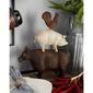 9th &amp; Pike® Brown Polystone Farmhouse Animals Sculpture - image 2