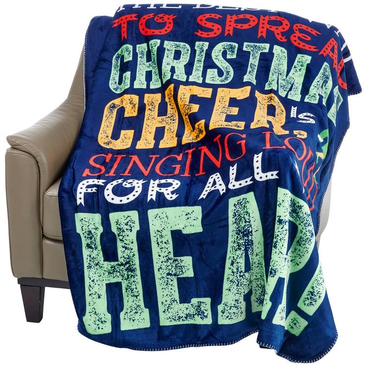 Elf Christmas Movie Sherpa Throw