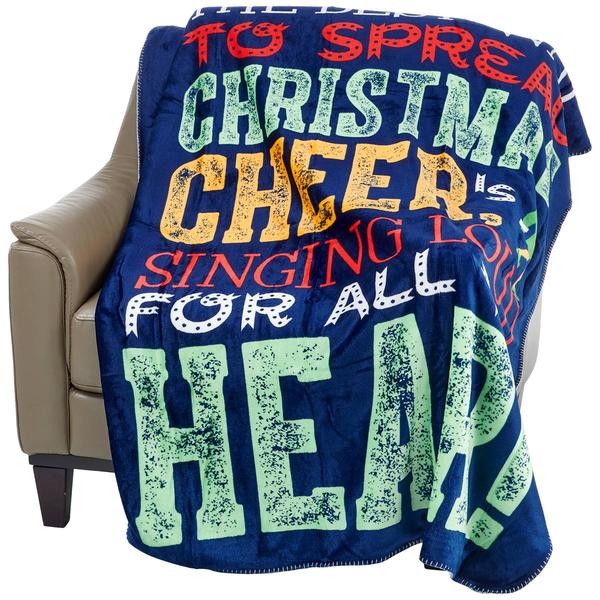 Elf Christmas Movie Sherpa Throw