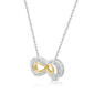 Nova Star&#174; Two-Tone Lab Grown Diamond Double Ribbon Pendant - image 2