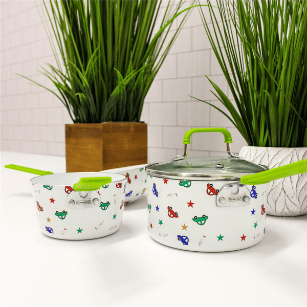 BergHOFF CookNCo 4pc. Car Pattern Mini Cookware Set