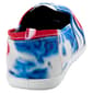 Womens Ashley Blue Americana Canvas Tie Dye Slip On Flats - image 3