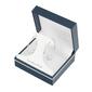 Athra Fine Silver Plated Hoop w/ Crystal Ball Earrings - image 3