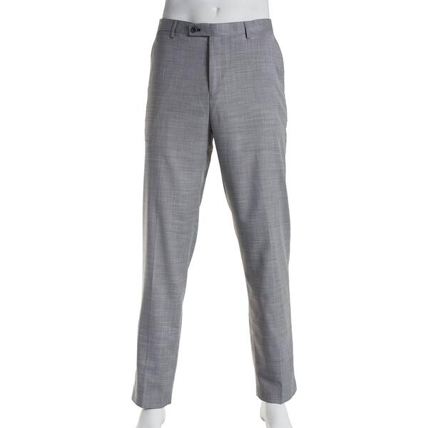 Mens Paisley & Gray Dress Pants - Light Grey Shark - image 