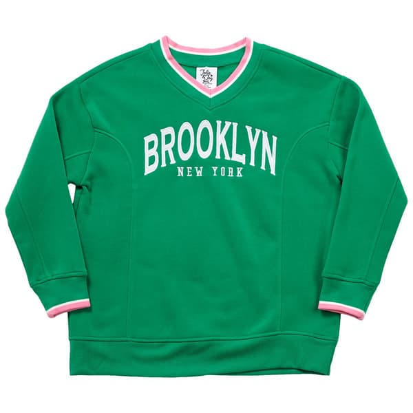 Girls &#40;7-16&#41; Jolie & Joy Brooklyn NY Oversized Sweatshirt - image 