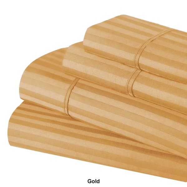 Superior 300TC Egyptian Cotton Striped Deep Pocket Sheet Set