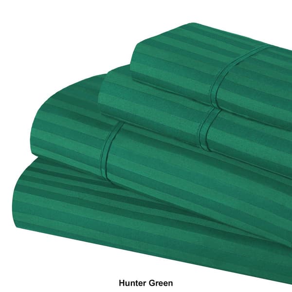 Superior 300TC Egyptian Cotton Striped Deep Pocket Sheet Set