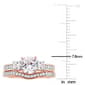 Gemstone Classics™ Rose Gold 1 1/3ct. Sapphire Bridal Set - image 3