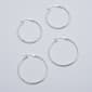 Ellen Tracy Sterling Silver Hoop Earrings Set - image 1