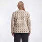 Plus Size Hasting & Smith Long Sleeve Snowflake Fleece Sweater - image 2