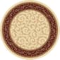 Tayse Elegance Westminster Beige Round Area Rug - 5'3 - image 1