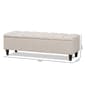 Baxton Brette Mid-Century Upholstered Storage Bench Ottoman - image 10