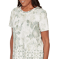 Petite Alfred Dunner Vintage Charm Short Sleeve Floral Blouse - image 4