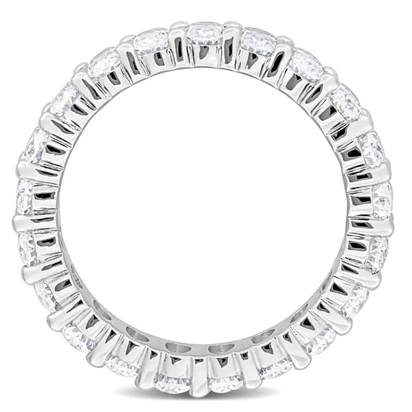 Sterling Silver 4 1/5ctw. White Moissanite Eternity Ring