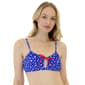 Juniors Cyn & Luca Belle Starry Night Bikini Swim Top - image 2