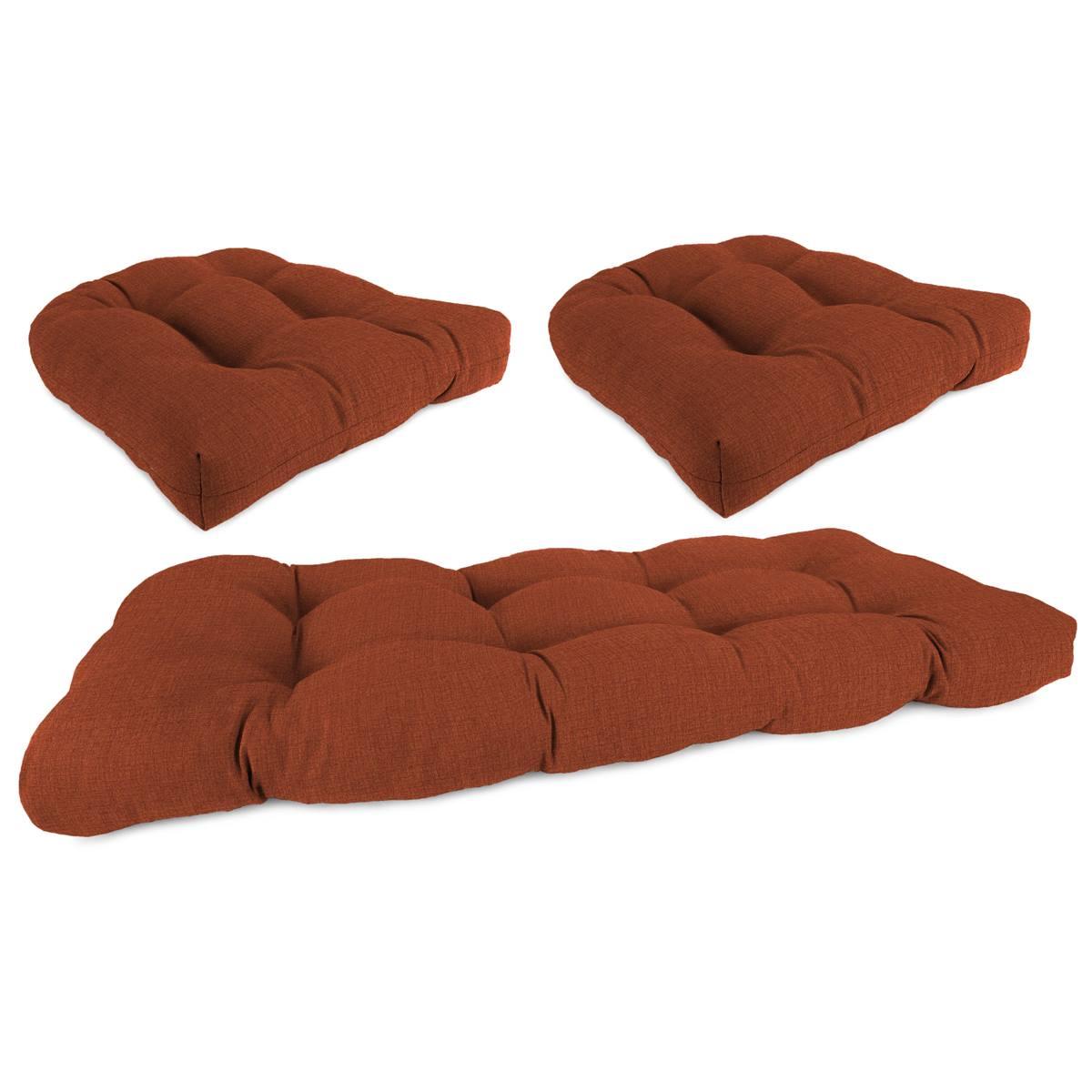 Jordan Manufacturing 3pc. Solid French Edge Outdoor Cushion...