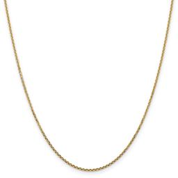 Unisex Gold Classics™ 1.45mm. Solid Diamond Cut 14in. Necklace