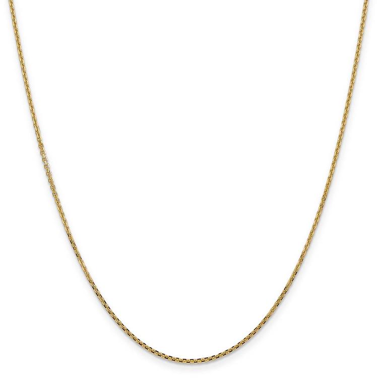 Unisex Gold Classics™ 1.45mm. Solid Diamond Cut 14in. Necklace