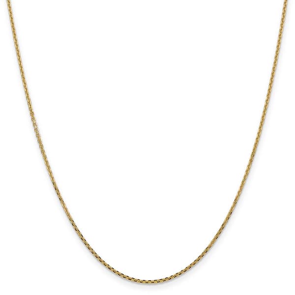 Unisex Gold Classics&#8482; 1.45mm. Solid Diamond Cut 14in. Necklace