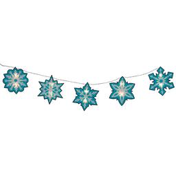 Impact 4.5ft. Blue & White Snowflake Christmas Light Garland